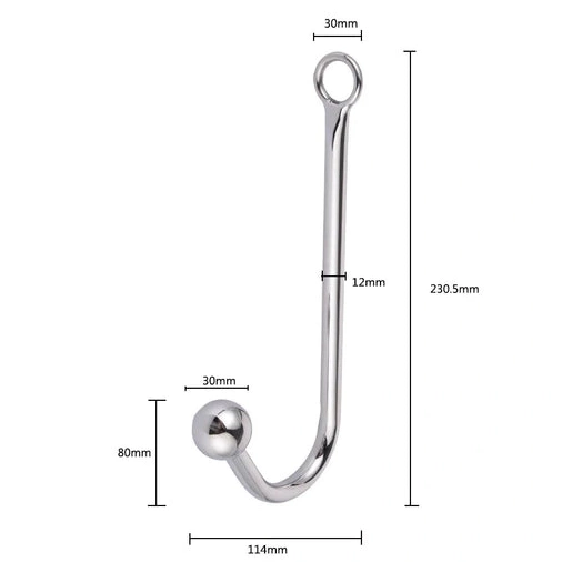 Anal Elegant 5334 and Collar Hook with Cuffs Beaded 0414